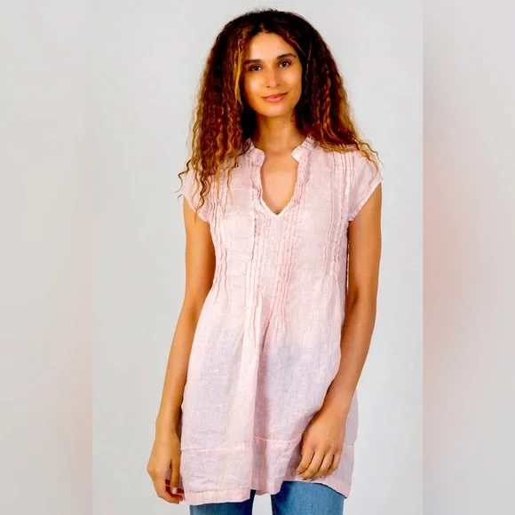 NWT CP Shades Linen Regina Tunic - Picture 1 of 16